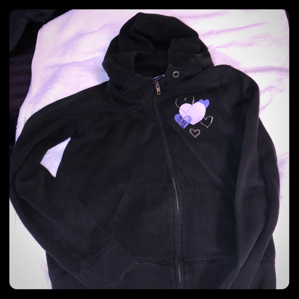 Pink full zip hoodie